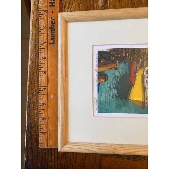 Framed Orton Point Boat - Maine Art Print Of Coastal Boat Scene Signed By Artist - Picture 5 of 7